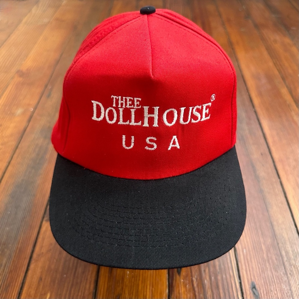 Vintage 1990s KC Thee Dollhouse USA Philadelphia PA gentleman’s club hat